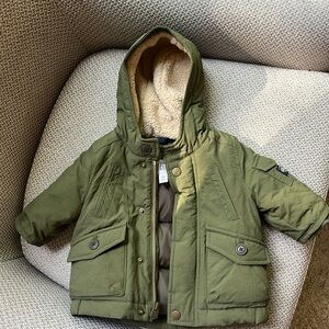 Baby gap green winter jacket 0-6 months